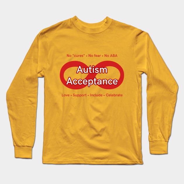Autism Acceptance Long Sleeve T-Shirt by raychromatic